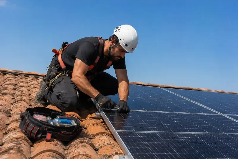 Maintenance et monitoring de panneaux solaires à Douzillac