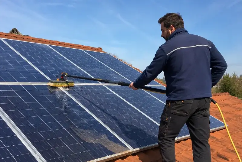 Nettoyage et entretien de panneaux solaires à Douzillac